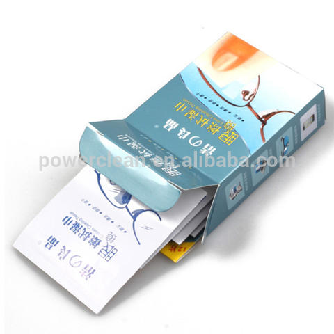 Disposable Lens Eyeglasses Wet Cleaning Wipes