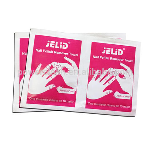 Disposable Nail Polish Remover Disinfecting Cleaning Wet Wipes