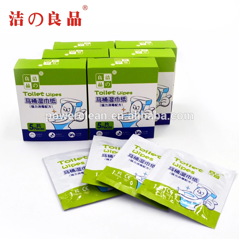 Single Packed Disinfecting Closestool Wet Flushable Cleaning Wipes