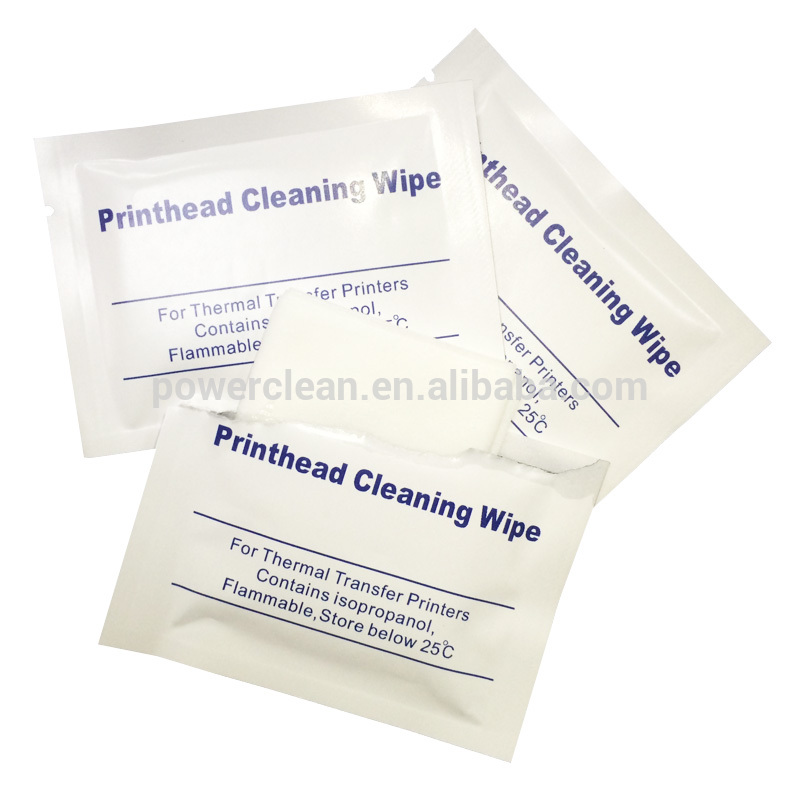 Printhead Presaturated Alcohol Cleaning Disinfecting Wipe