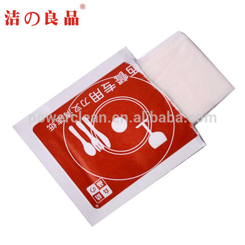 Single Piece Wet Naps Restaurant Fork Hand Disinfecting Wipes