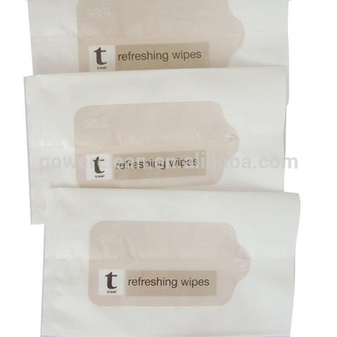 Wholesale Single Packed Airline Disinfecting Wet Tissues Refreshing Wet Towels/Wipes